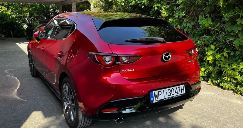 Mazda 3 cena 123300 przebieg: 6800, rok produkcji 2021 z Zdzieszowice małe 79